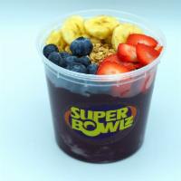Acai Bowl · Acai berry, banana, strawberry, granola, blueberry.