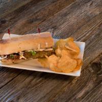 Sausage Sub · Spicy Italian sausage, onions, and green peppers, with our homemade marinara sauce.