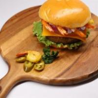 Seafood Burger · Comes with shrimp, tomatoes, cheese, onions, lettuce and special burger sauce. You can custo...