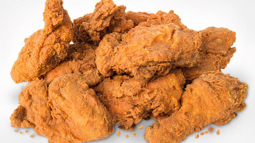 Fried Chicken (8 Pieces) · Two drums, two thighs, two wings, and two breasts.