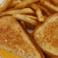 Grilled Cheese Sandwich · Served with fries