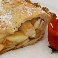 Apple Pie · A slice of freshly baked pie