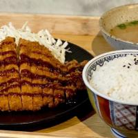 Tonkstsu · Deep-fried pork cutlet  white rice