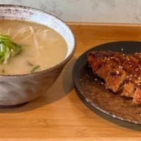 Tonkstsu Ramen · Deep- fried pork with pork broth