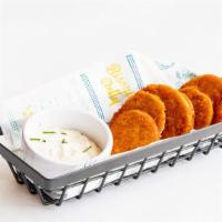 Fried Green Tomatoes · Fried Green Tomatoes breaded and fried, served with ranch.