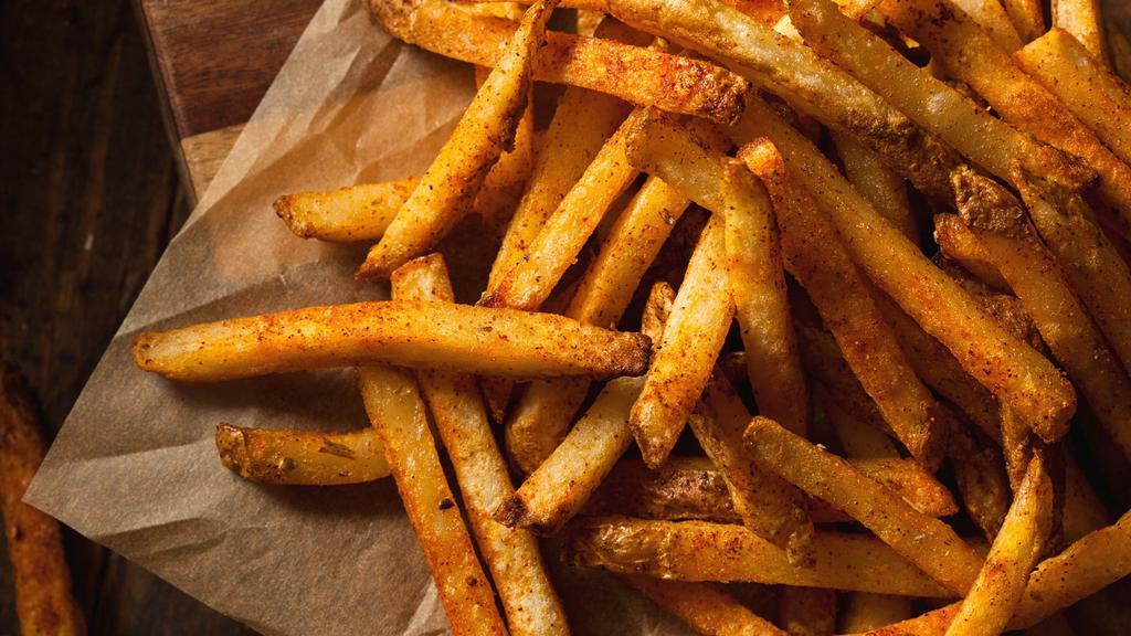 French Fries · A regular serving of fresh seasoned fries. order comes with a condiment of your choice