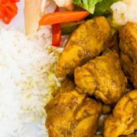 Small Curried Chicken · Serves up to 20 people.
