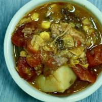 Brunswick Stew Cup · A slow-cooked Southern classic with our pulled pork, pulled chicken, Texas brisket, potatoes...