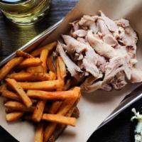 Pulled Chicken Plate · Hickory-smoked and hand-pulled, served with two Southern Sides. Add a Garden or Caesar Side ...