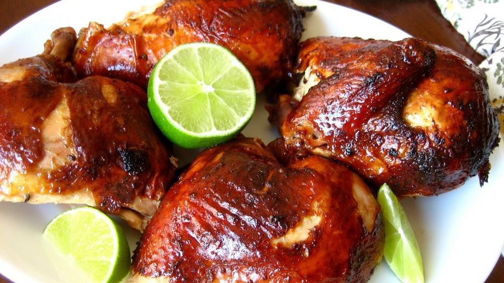 Whole Chicken (1) · Whole marinated char-broiled chicken. Served with two large sides.