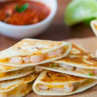 Shrimps Taco · Folded tortilla with a variety of fillings such as meat or beans.