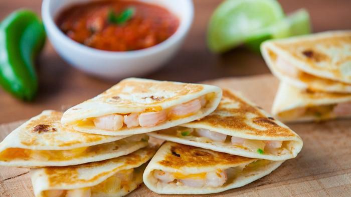Shrimps Taco · Folded tortilla with a variety of fillings such as meat or beans.
