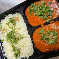 Double Combo · Comes with your choice of any two curries, rice