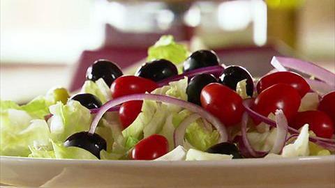 Salad (1-2 People) · Mixed greens, tomato, red onion, black olives. Creamy Italian dressing