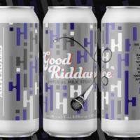 4-Pack Good Riddance · 4-pack 16oz cans. Price includes 40 cent can deposit.

Chocolate raspberry Imperial Stout