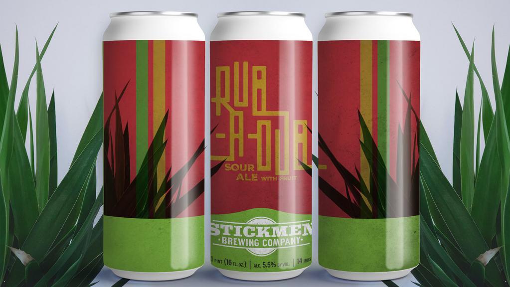 4-Pack Rub-A-Dub · 4-pack 16oz cans Mango, Guanabana, Allspice sour ale. Price includes 40 cent can deposit. 

*This beer must stay refrigerated