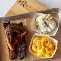 Chicken And Ribs · 2 Pork Spare Ribs and 1/4 BBQ Chicken
