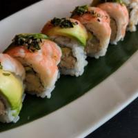 Tiger Roll · Crab Meat, Cucumber, Avocado, & Shrimp.

*The consumption of raw or undercooked eggs, meat, ...