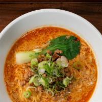 Tan Tan Men · Blend of House Miso and Sesame paste, Classic Yellow Noodle, Seasoned Ground Pork, Chili Oil...