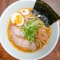 Miso · Chicken broth, House made Miso sauce, Classic Yellow Noodle, Pork Butt Chashu, Bean Sprouts,...