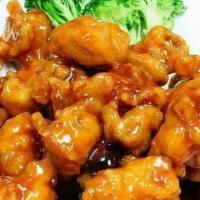 Orange Chicken Combo Platter · Spicy. Served with variety of fried rice or white rice and egg roll of your choice.