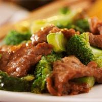 Beef With Broccoli Combo Platter · Served with variety of fried rice or white rice and egg roll of your choice.