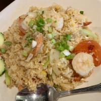 Fried Rice · Your choice of protein stir-fried with eggs, onions and tomatoes