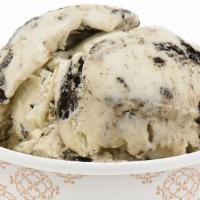 Cookies And Cream Ice Cream(Item #63225) · Creamy vanilla ice cream with Oreo cookies.