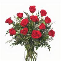 Classic Dozen Roses Red Rose Arrangement · This vase of brilliant red roses is an elegant and natural way to say, 
