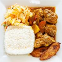 Curry Chicken · Serve with white rice & peas.