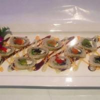 Espn Roll · Eel, avocado, cream cheese deep fried with chef special sauce, tobiko.