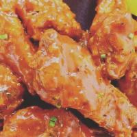 Wings -10Pc · Southern Fried, Buffalo, BBQ, Garlic Parm, Lemon Pepper
