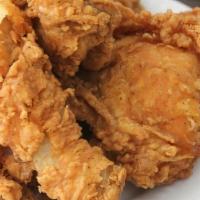 2Pc Fried Chicken Combo · Our delicious seasoned, Southern battered fried chicken made to order with side and drink
