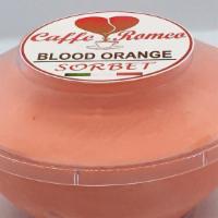 Blood Orange Sorbet · (Small) 6.5oz (180gr) - VEGAN DAIRY FREE - 
(RED ORANGE)
Hybrid desserts may be all the rage...