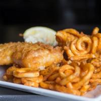 Fish And Chips · Fresh Haddock fried golden brown! Served with french fries and tartar sauce and coleslaw