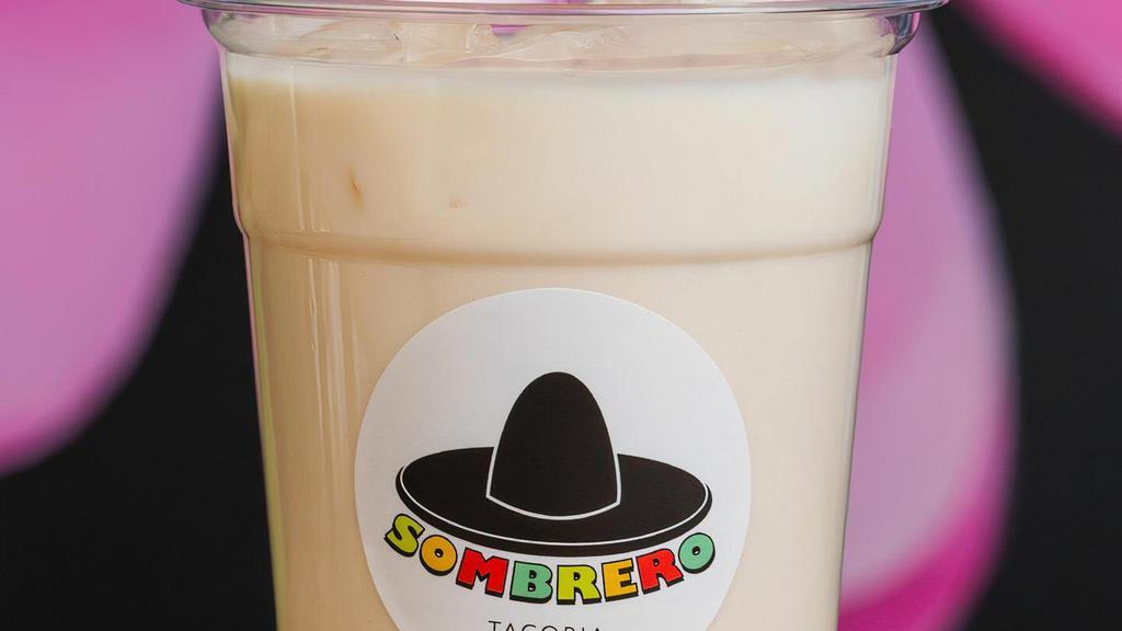 Horchata Small · Our version of a traditional Mexican drink made with sweet rice milk & cinnamon
