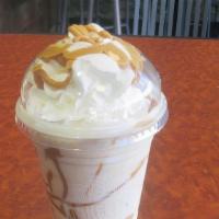 Fluffernutter · Peanut Butter and marshmallow cream blended with three scoops of Wilcoxson’s vanilla ice cre...