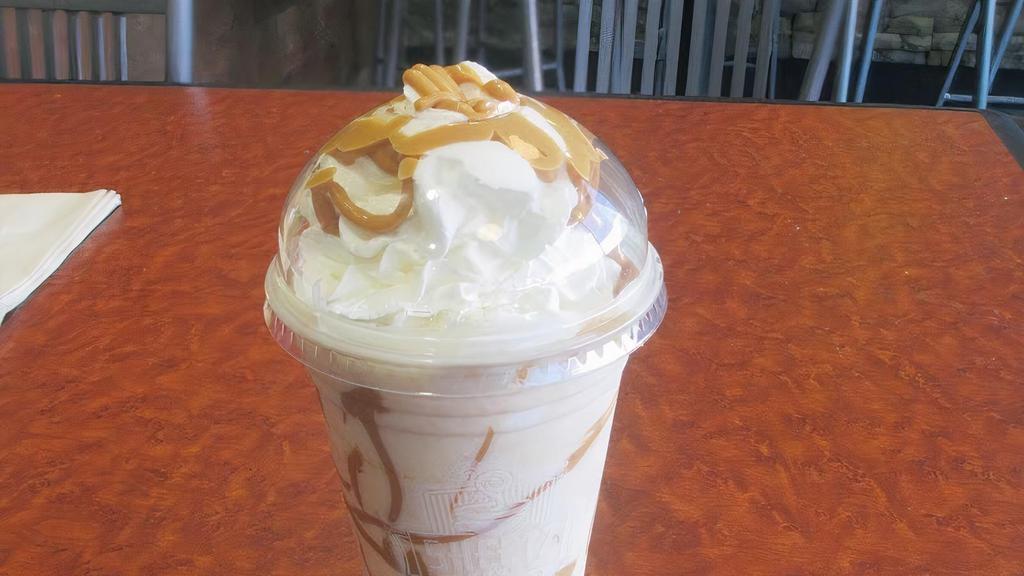 Fluffernutter · Peanut Butter and marshmallow cream blended with three scoops of Wilcoxson’s vanilla ice cream and a whole lotta love. We’ll even add Hershey’s if you wish. A Candy Town USA original!