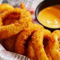 Onion Rings · Served with boom boom sauce