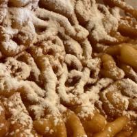 Classic Funnel Cake · Topped with powder sugar only