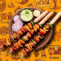 Cream Chicken Kebab · Fresh cubes of house spiced cottage cheese sautÃ©ed with chilies, peppers, ginger and garlic...