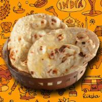 Butter Butter Naan · House made pulled and leavened dough baked to perfection in an Indian clay oven  and smother...
