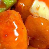 (A) For Sweet & Sour 兒童餐A · Steamed Rice, Sweet & Sour Chicken, Crab Wontons (2)