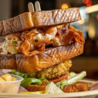 Chesapeake Club · Our world-famous shrimp salad, award-winning crab cake, bacon, lettuce, and tomato on Texas ...