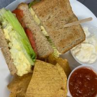 Egg Salad Sandwich · Our egg salad is made with mayonnaise, salt, pepper and a hint of deli mustard. The sandwich...