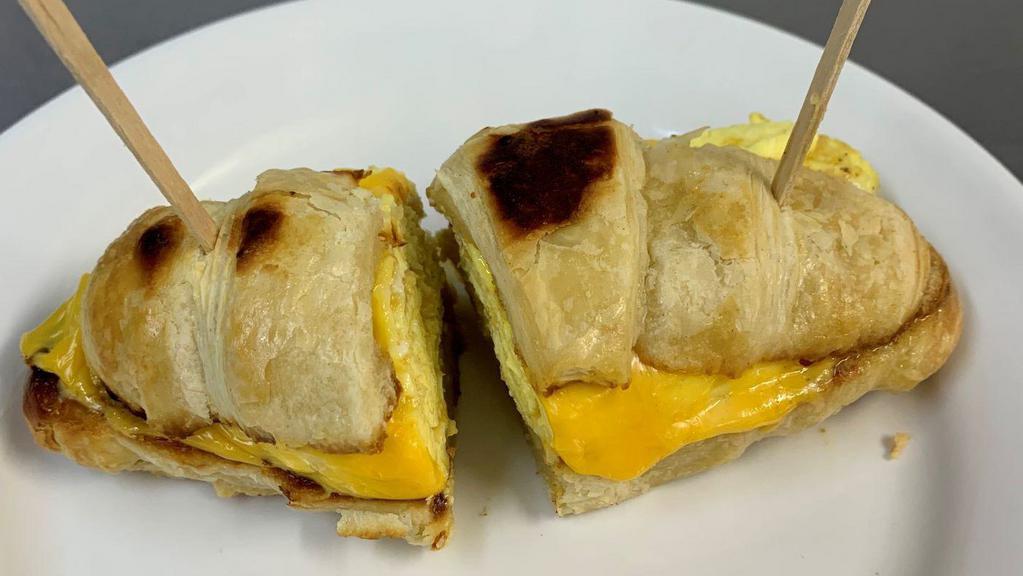 Croissant Egg Sandwich · Lightly toasted croissant, egg and cheese sandwich. Just enough for the little ones.