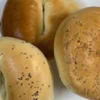 Bagel With Butter · Choose from White or Everything bagel.