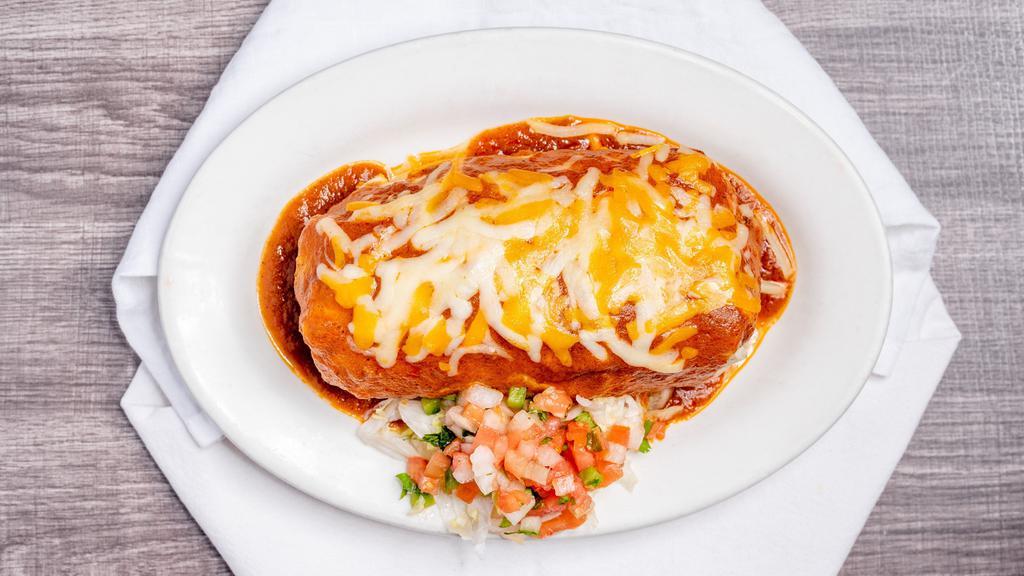 North Of The Border Burrito · Large flour tortilla filled with 