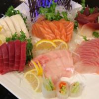 Sashimi Boat · 36 pieces of assorted sashimi.