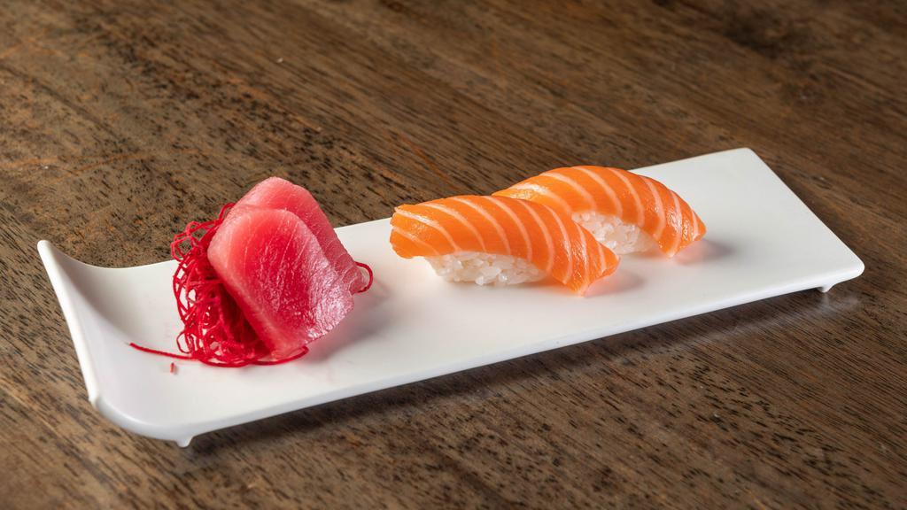 Sushi & Sashimi Combo · 12 pieces sashimi, five pieces sushi and one California roll.